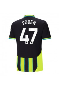 Manchester City Phil Foden #47 Fotballdrakt Borte Klær 2024-25 Korte ermer